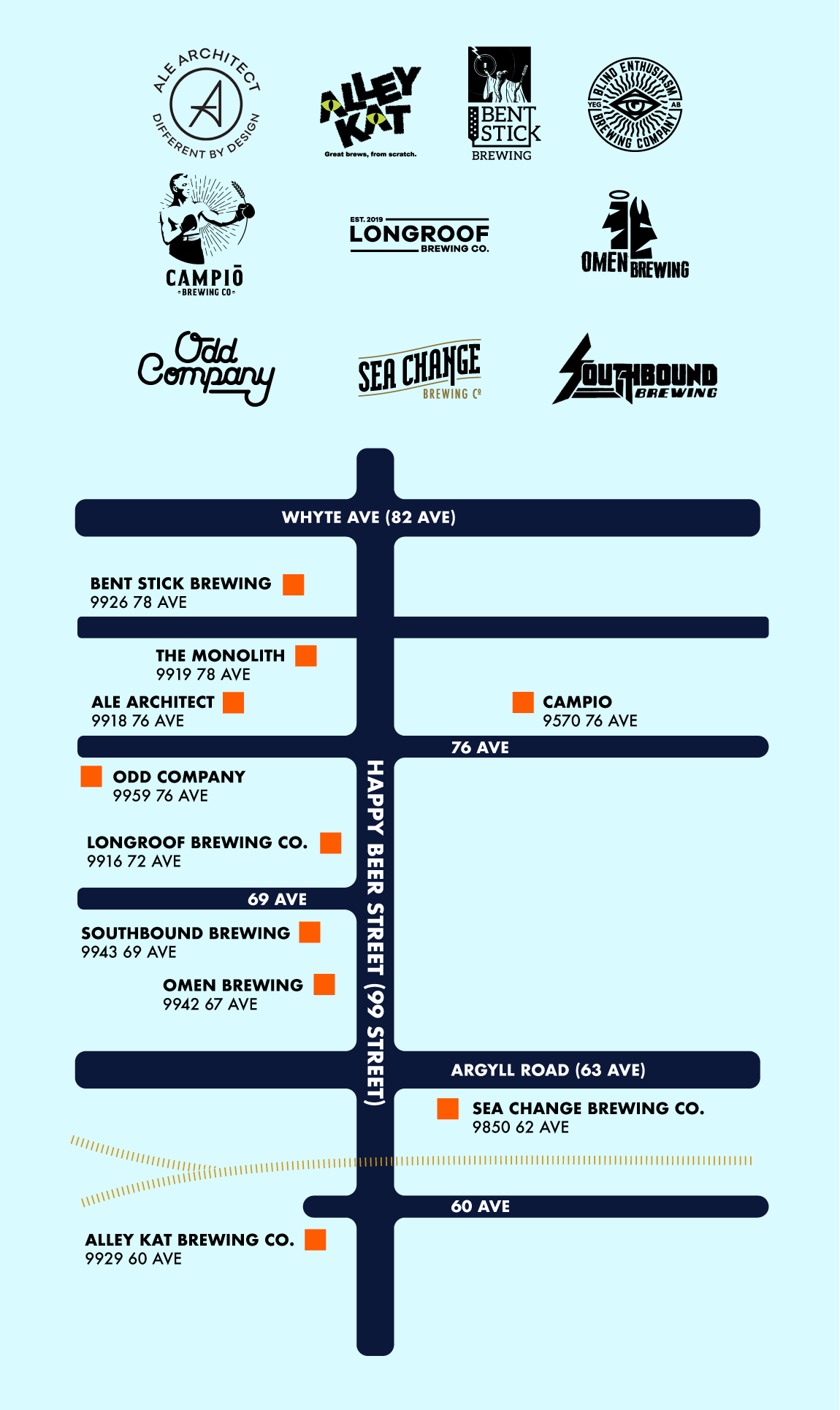 Happy Beer Street Map Image